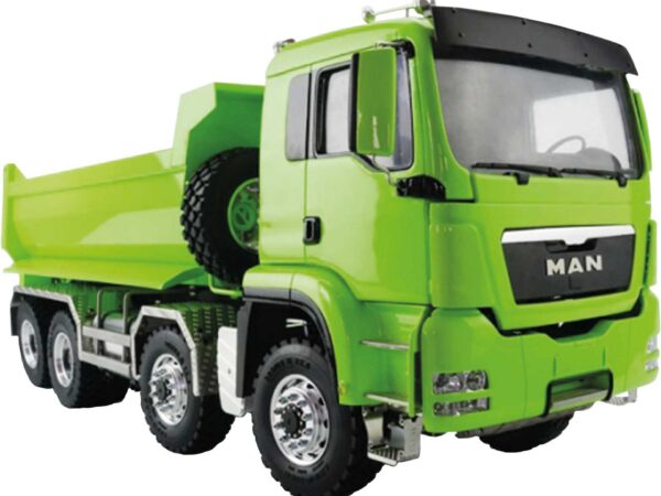 LESU 1:14 8x8 Mulde mit MAN TGS Lizenzkabine unlackiert