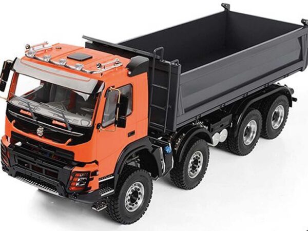 RC4WD 8X8 ARMAGEDDON HYDRAULIC DUMP TRUCK (FMX) (ORANGE/GREY) 1/14
