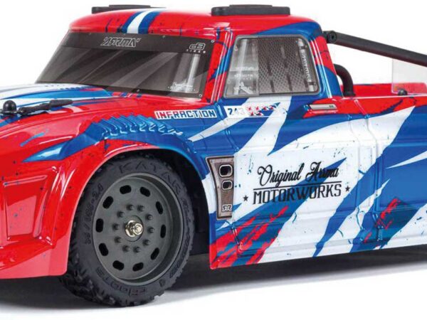 ARRMA 1/8 INFRACTION 4WD MEGA Resto-Mod Truck Blau/Rot