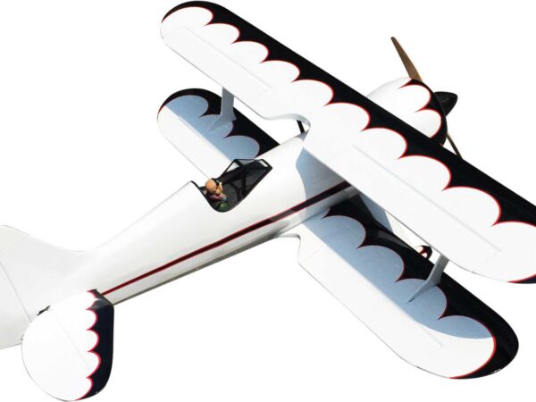 LEGACY AVIATION Muscle Bipe 54" Weiss/Schwarz ARF Doppeldecker