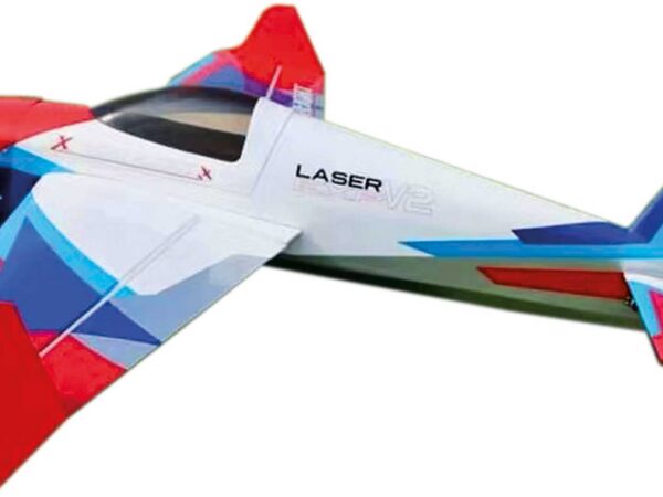 EXTREMEFLIGHT-RC LASER 60" V3 Plus blau/weiss/rot ARF mit Tragflächen-Schnellverschluss