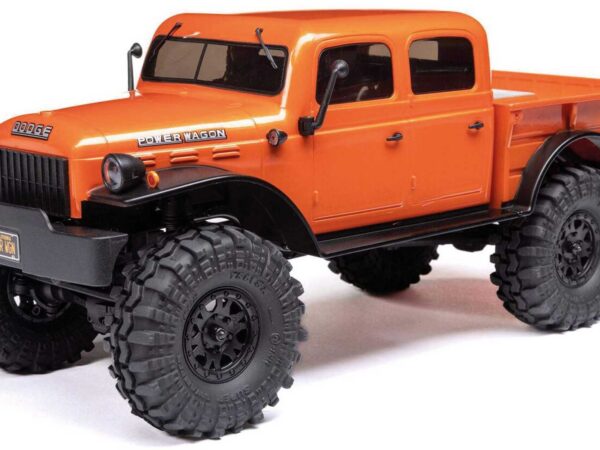 AXIAL SCX24 Dodge Power Wagon 1/24 4WD Rock Crawler Brushed RTR Orange