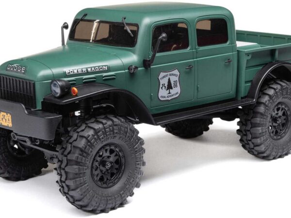 AXIAL SCX24 Dodge Power Wagon 1/24 4WD Rock Crawler Brushed RTR Grün