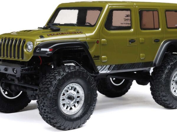 AXIAL SCX24 Jeep Wrangler JLU 4X4 Grün 1/24 Rock Crawler Brushed RTR
