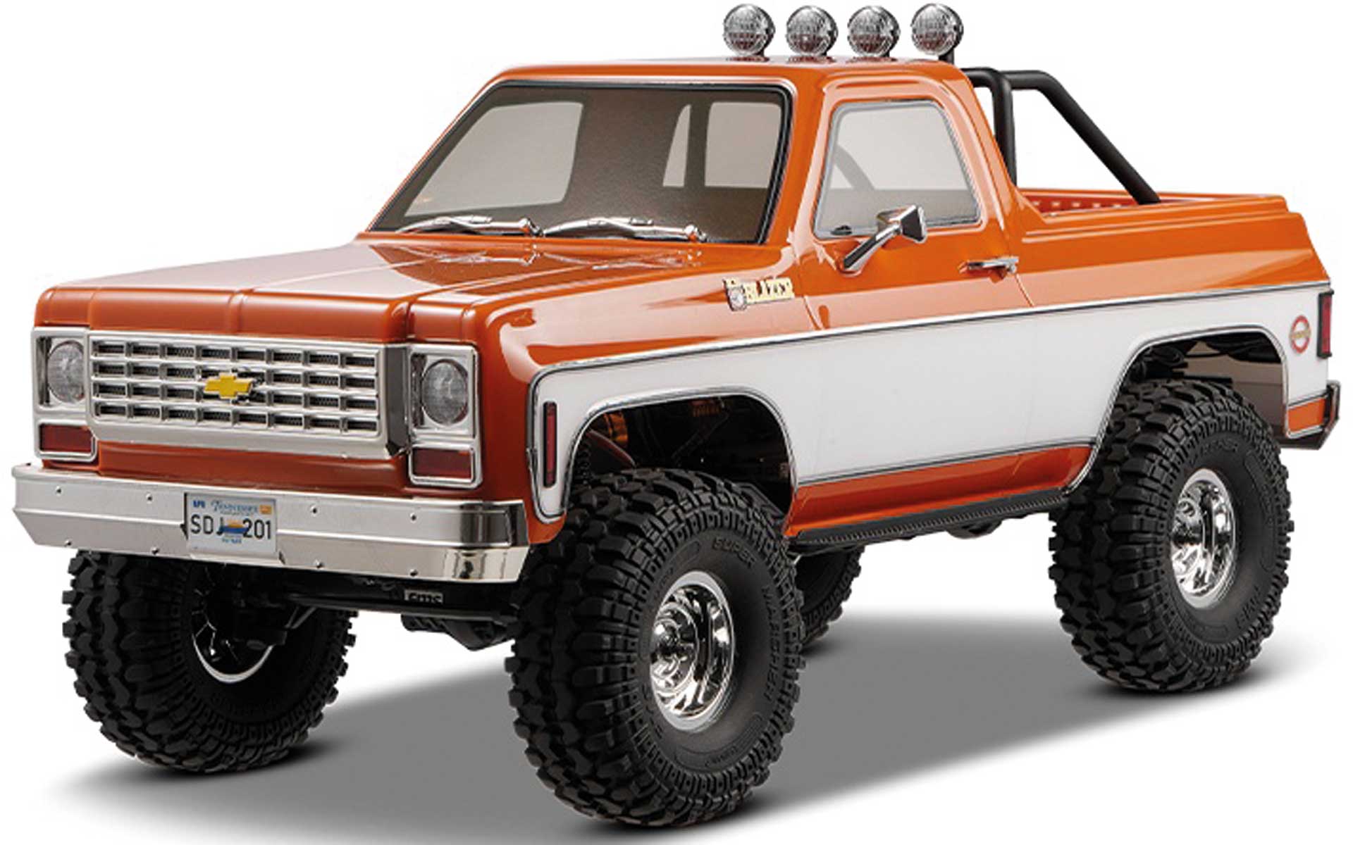 9799390.jpg FMS Chevrolet K5 blazer FCX10 1:10 orange - RS 2.4GHz – Bild 1