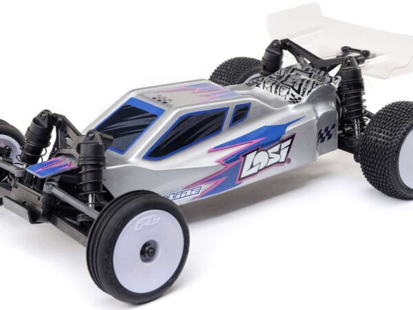 LOSI Micro-B 1/24 2WD Buggy RTR, Silber
