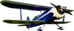 EXTREMEFLIGHT-RC Muscle Bipe 85" Blau/Weiß ARF 2-Zylinderverion