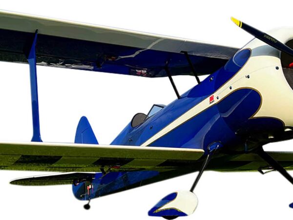 EXTREMEFLIGHT-RC Muscle Bipe 85" Blau/Weiß ARF 2-Zylinderverion