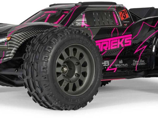 ARRMA VORTEKS 223S 1/10 DSC 2WD RTR Brushless Stadium Truck, Pink