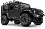 TRAXXAS TRX-4M Land Rover Defender 4x4 schwarz 1/18 Crawler RTR Brushed, mit Akku und USB Ladegerät