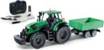 CARSON DEUTZ FAHR Traktor 8280 TTV 1/16 mit Anhänger 100% RTR
