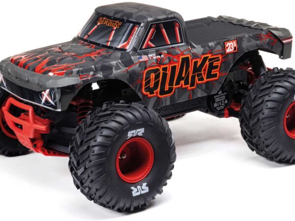ARRMA 1/10 QUAKE 223S DSC 2WD RTR Brushless Monster Truck, Rot