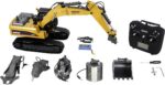 AMEWI G705E Bagger Metall 1:14 RTR gelb – Bild 2