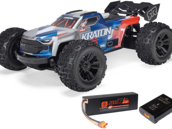 ARRMA MINI KRATON 1/16 3S DSC 4X4 RTR Brushless Speed Truck (inkl. Akku & Ladegerät) Rot/Blau