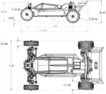 Hobby Plus RC 2WD Buggy "Speck-B" 1/24 RTR (Vintage Creme) + Absima Hardcase Transporttasche – Bild 5